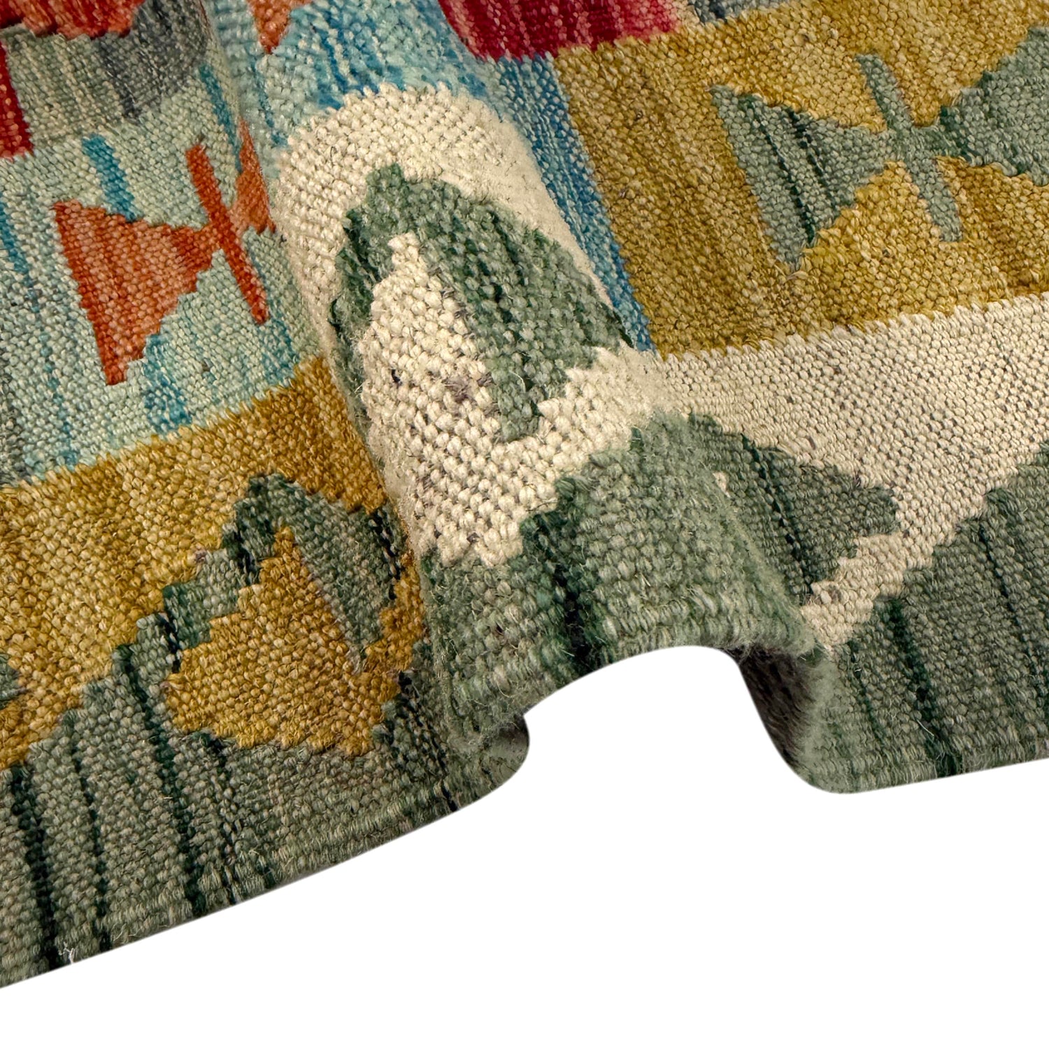 Small Size Chobi Kilim 4' 0" x 6' 10" ft / 123 x 208 cm - No. Y39344