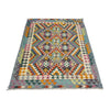 Hand Knotted Flatweave Kilim 4' 3" x 6' 3" ft / 130 x 191 cm - No. Y39345