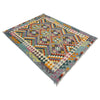 Hand Knotted Flatweave Kilim 4' 3" x 6' 3" ft / 130 x 191 cm - No. Y39345
