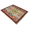 Hand Knotted Afghan Style Kilim 4' 4" x 6' 2" ft / 132 x 188 cm - No. Y39346