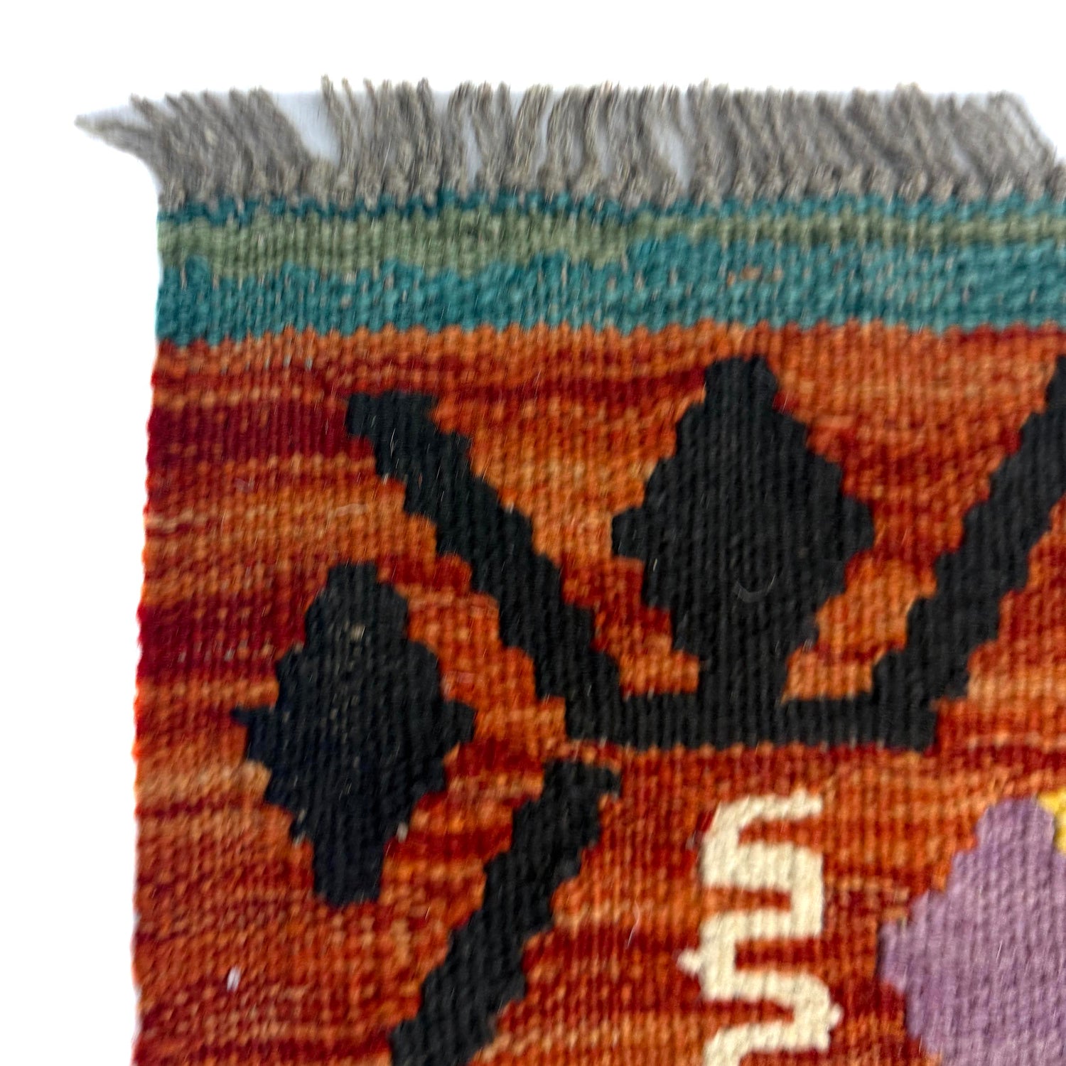 Hand Knotted Afghan Style Kilim 4' 4" x 6' 2" ft / 132 x 188 cm - No. Y39346