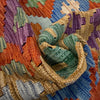 Handmade Afghan Vegetable Kilim 4' 2" x 5' 7" ft / 128 x 171 cm - No. Y39347