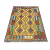 Hand Made Afghan Kilim 4' 2" x 6' 2" ft / 128 x 188 cm - No. Y39348