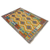 Hand Made Afghan Kilim 4' 2" x 6' 2" ft / 128 x 188 cm - No. Y39348