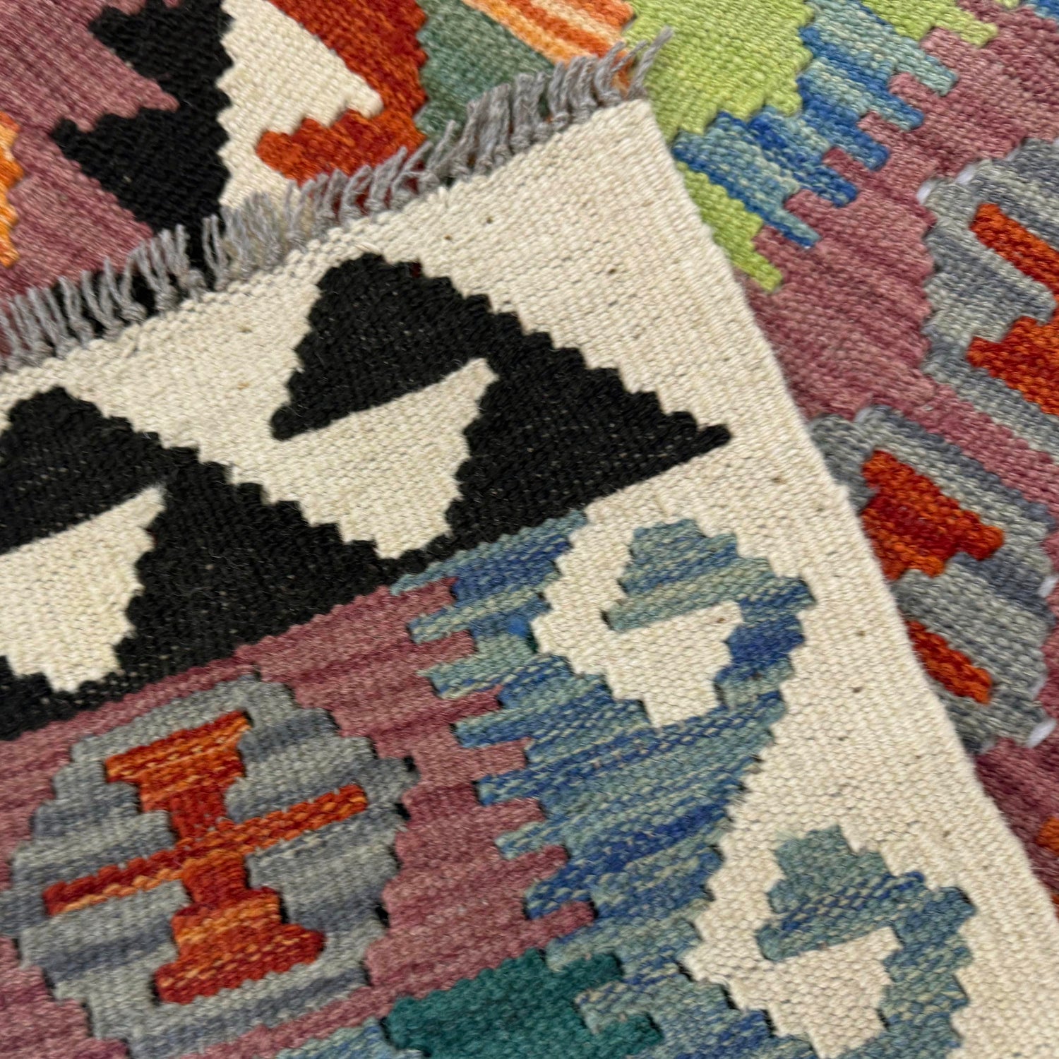 Handmade Vegetable Kilim 3' 3" x 5' 0" ft / 100 x 153 cm - No. Y39353