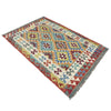 Hand Knotted Afghan Style Kilim 3' 4" x 5' 3" ft / 102 x 161 cm - No. Y39356