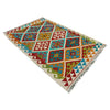 Hand Woven Wool Kelim 3' 0" x 4' 10" ft / 91 x 147 cm - No. Y39357
