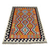 Hand Made Afghan Kilim 3' 3" x 4' 10" ft / 100 x 148 cm - No. Y39358