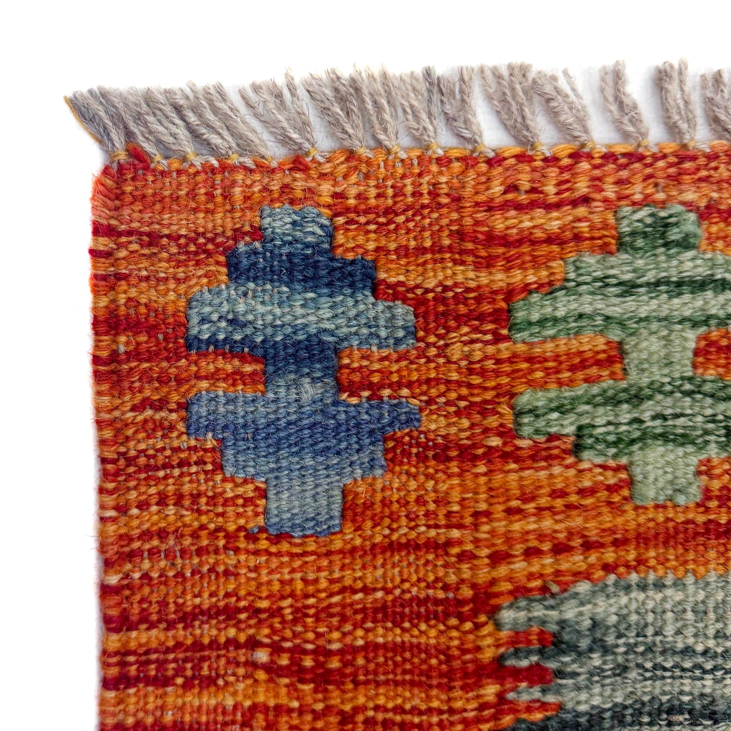 Handmade Turkish Design Wool Kilim 3' 9" x 4' 11" ft / 114 x 149 cm - No. Y39361