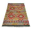 Handmade Vegetable Kilim 3' 3" x 4' 11" ft / 99 x 149 cm - No. Y39369