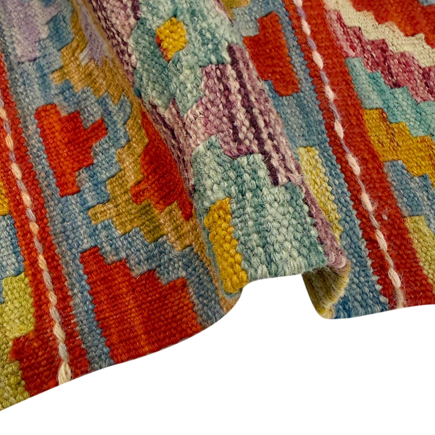 Handmade Vegetable Kilim 3' 3" x 4' 11" ft / 99 x 149 cm - No. Y39369