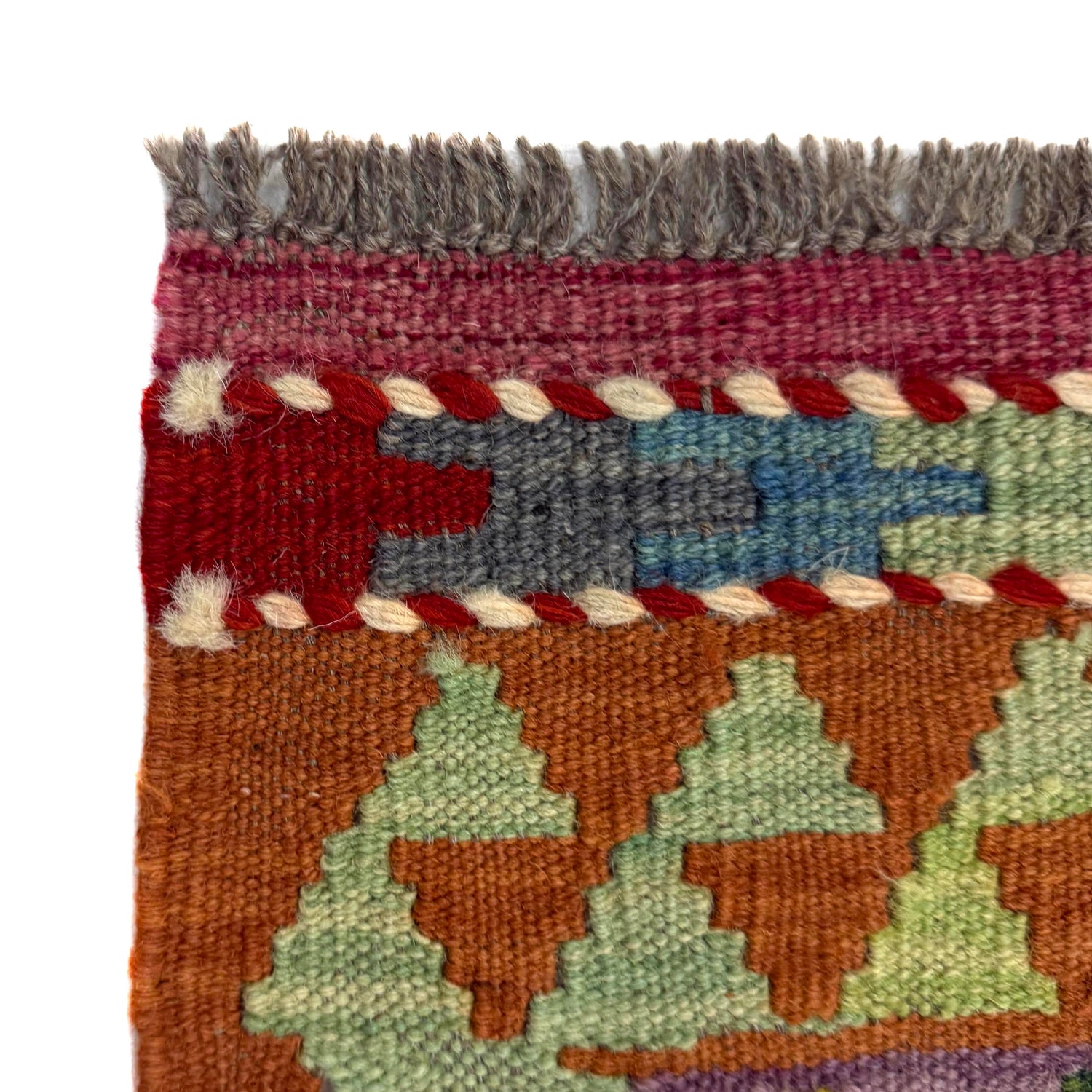 Handmade Vegetable Kelim 3' 0" x 4' 11" ft / 92 x 150 cm - No. Y39373