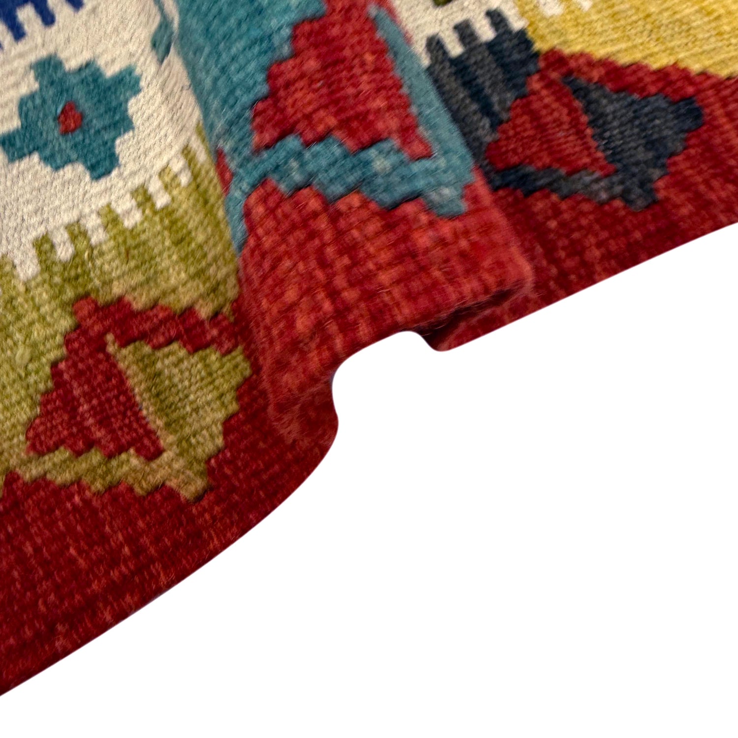 Hand Knotted Afghan Style Kilim 3' 5" x 5' 3" ft / 103 x 161 cm - No. Y39375