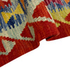 Hand Woven Wool Kelim 2' 7" x 4' 3" ft / 80 x 130 cm - No. Y39376