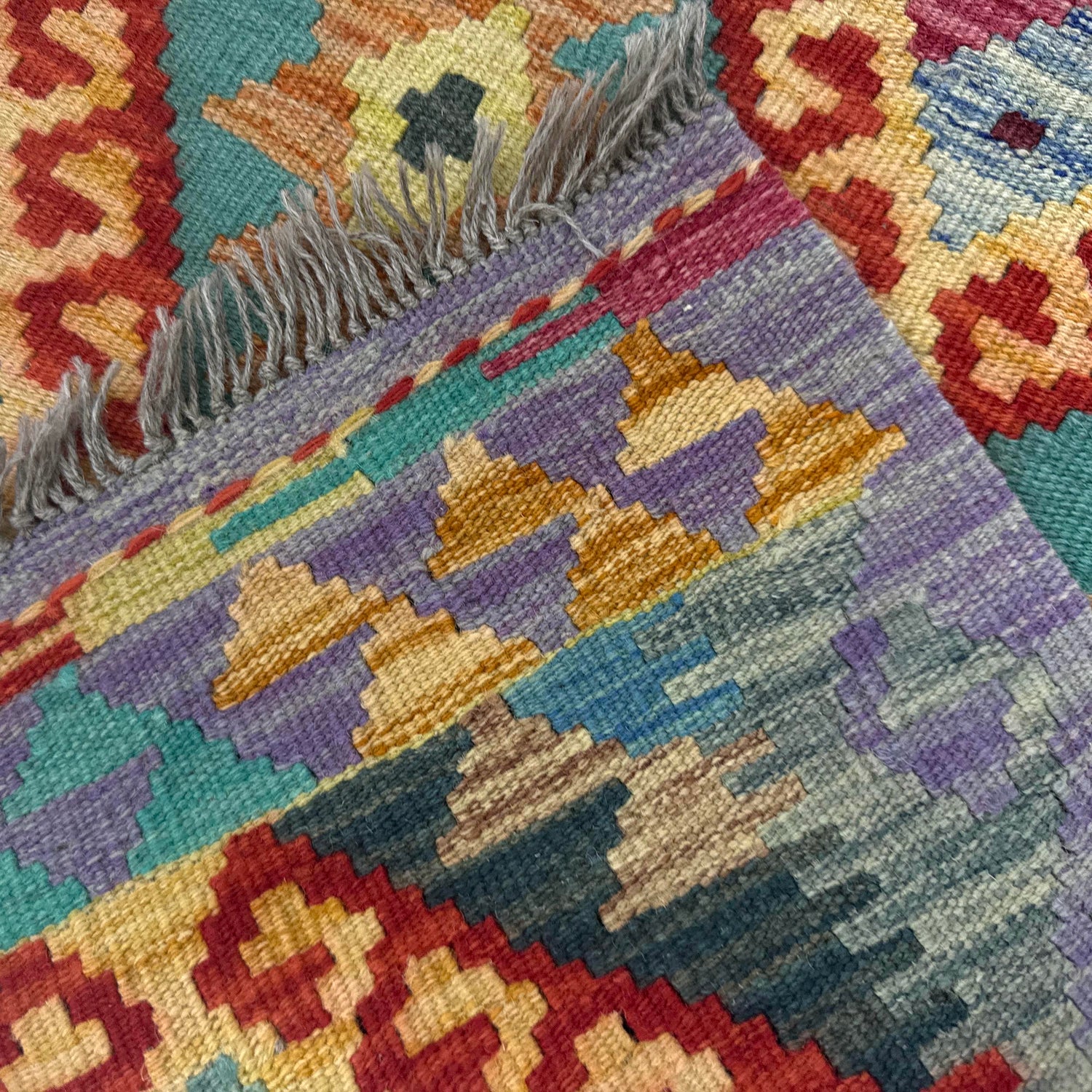 Hand Knotted Flatweave Kilim 2' 7" x 4' 2" ft / 78 x 127 cm - No. Y39385