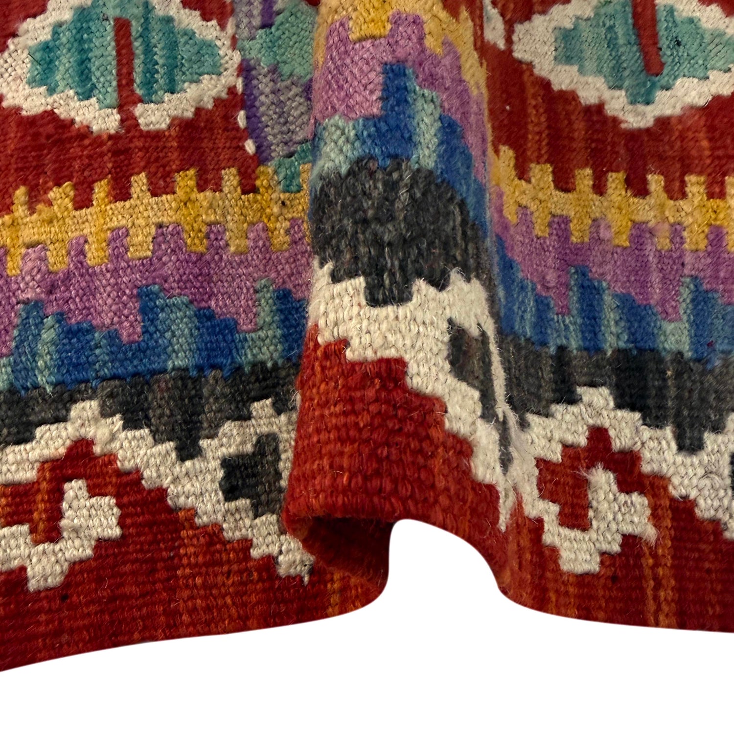 Hand Knotted Flatweave Kilim 2' 9" x 3' 11" ft / 85 x 120 cm - No. Y39386