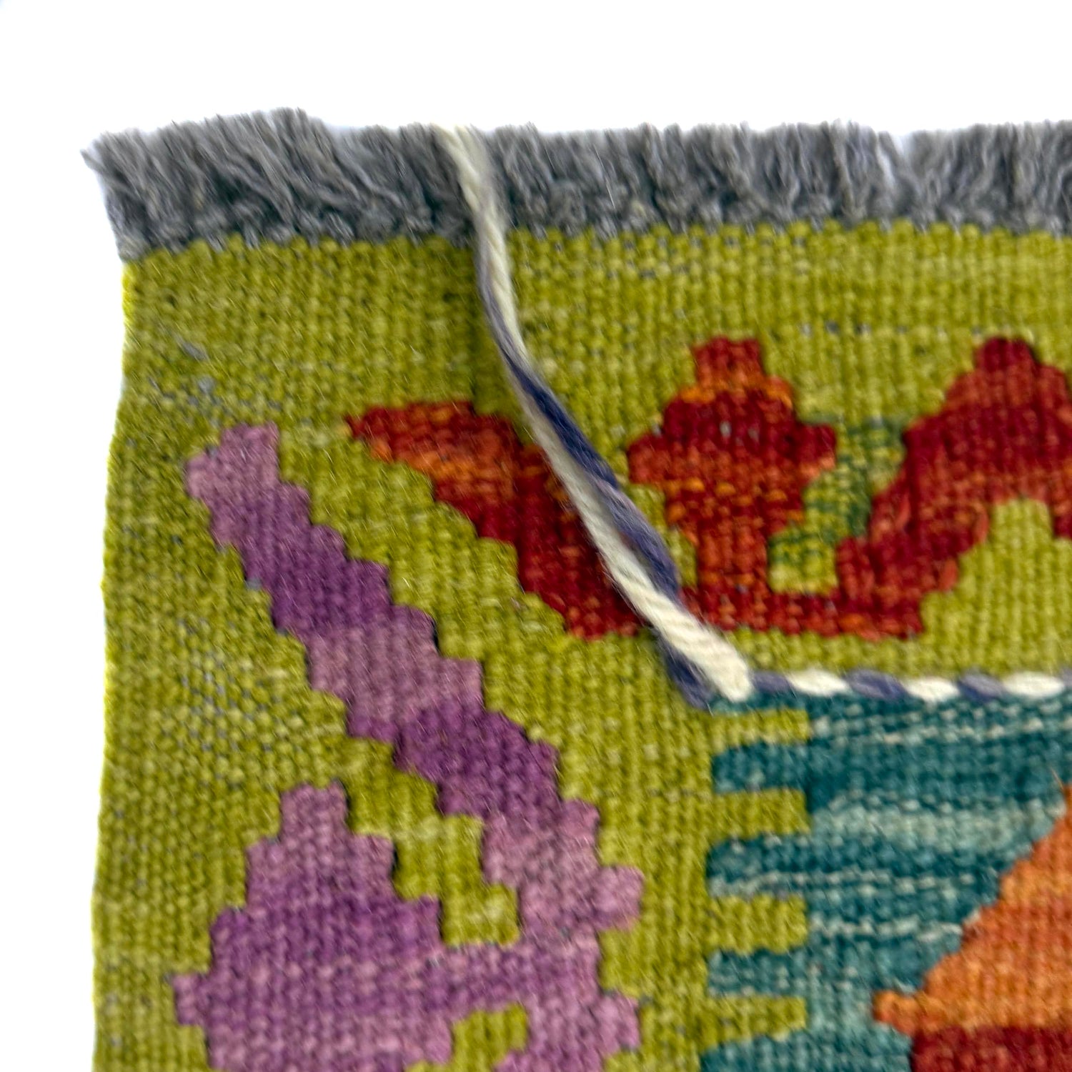 Handmade Afghan Vegetable Kilim 2' 11" x 4' 4" ft / 90 x 133 cm - No. Y39387