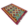 Multi Color ful Flat-Weave Wool Kilim 2' 9" x 3' 7" ft / 84 x 110 cm - No. Y39392