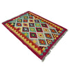 Multi Color ful Flat-Weave Wool Kilim 2' 9" x 3' 7" ft / 84 x 110 cm - No. Y39392