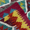 Multi Color ful Flat-Weave Wool Kilim 2' 9" x 3' 7" ft / 84 x 110 cm - No. Y39392