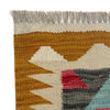 Multi Color ful Flat-Weave Wool Kilim 2' 7" x 3' 10" ft / 78 x 118 cm - No. Y39393