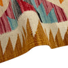 Multi Color ful Flat-Weave Wool Kilim 2' 7" x 3' 10" ft / 78 x 118 cm - No. Y39393