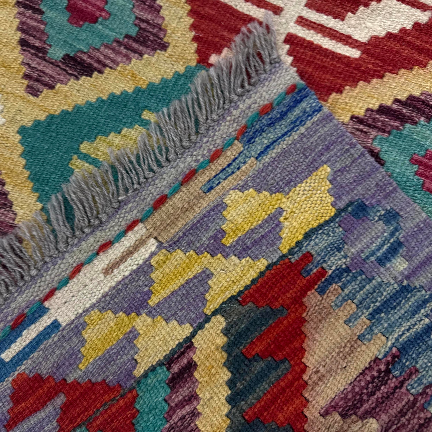 Handmade Vegetable Kilim 2' 6" x 4' 2" ft / 77 x 126 cm - No. Y39394