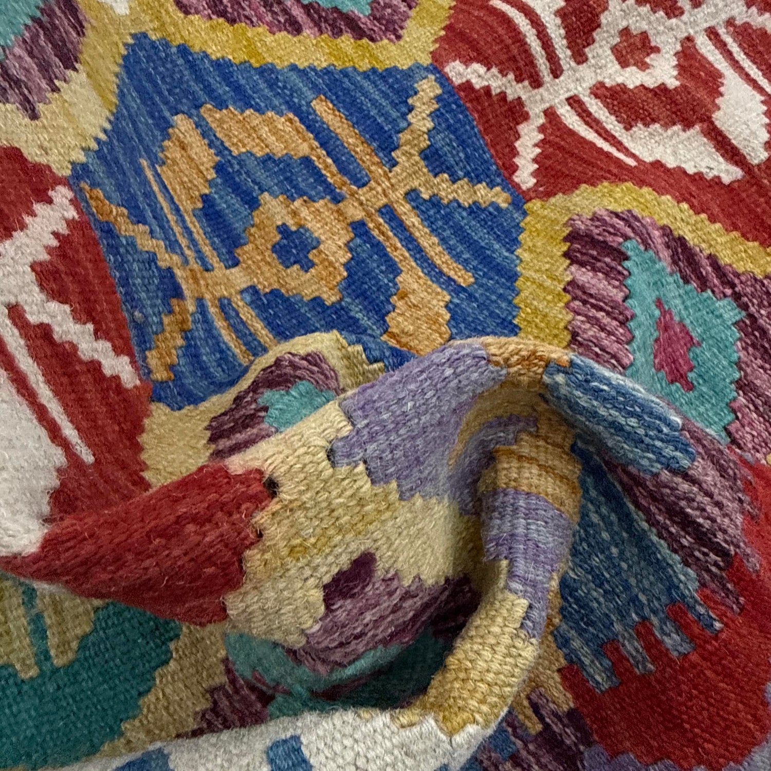 Handmade Vegetable Kilim 2' 6" x 4' 2" ft / 77 x 126 cm - No. Y39394