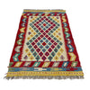 Hand Knotted Afghan Style Kilim 2' 7" x 4' 0" ft / 79 x 122 cm - No. Y39396