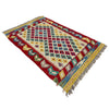Hand Knotted Afghan Style Kilim 2' 7" x 4' 0" ft / 79 x 122 cm - No. Y39396