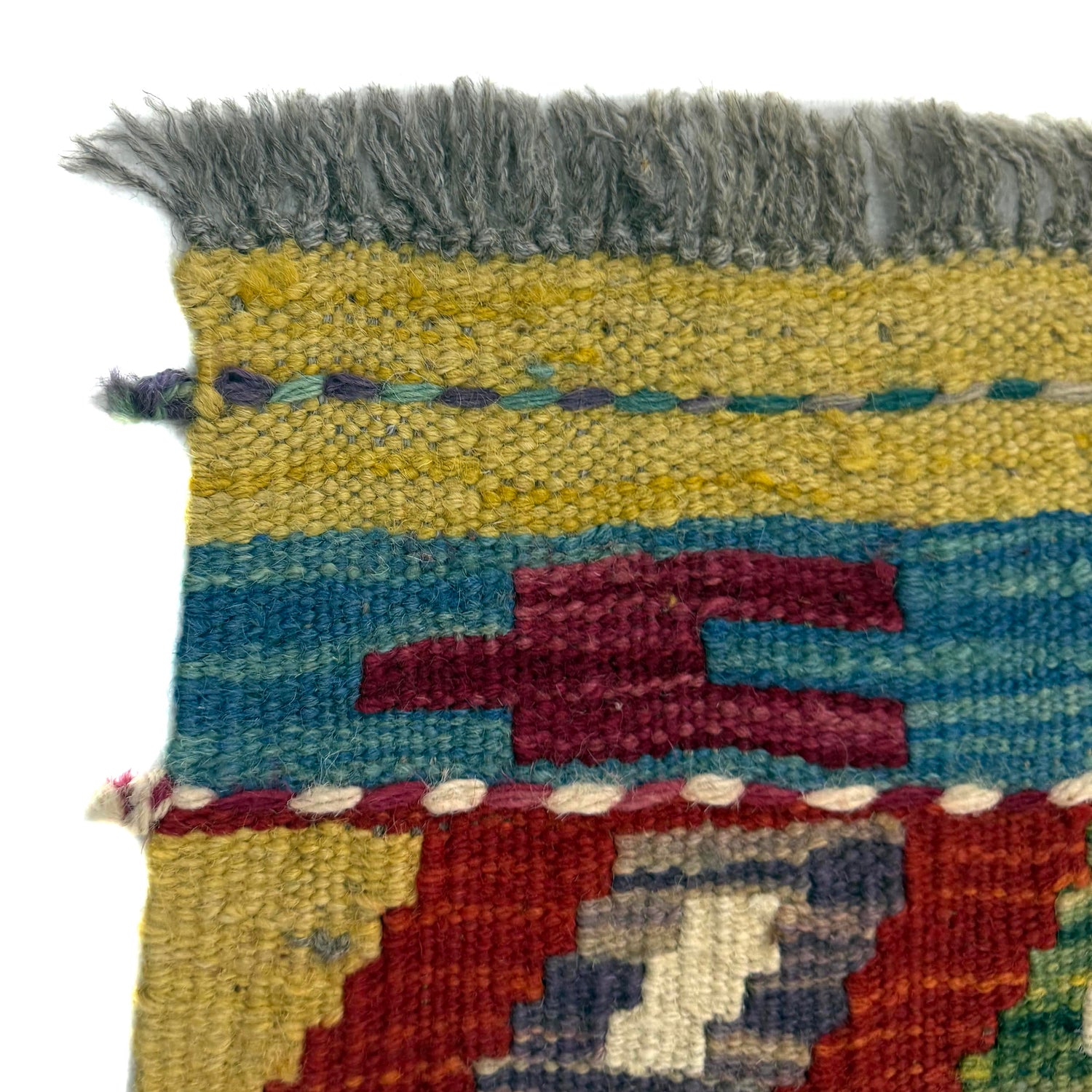 Hand Knotted Afghan Style Kilim 2' 7" x 4' 0" ft / 79 x 122 cm - No. Y39396