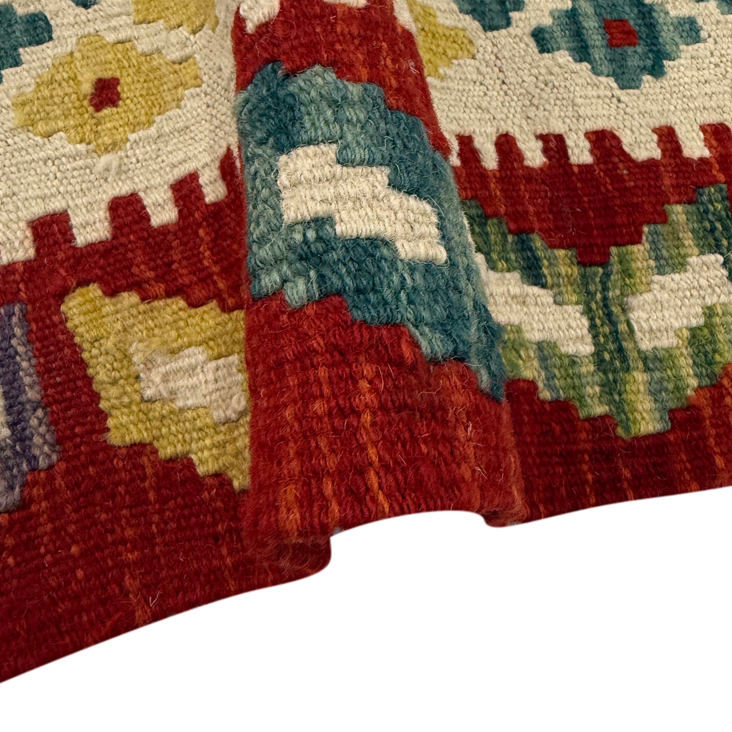 Hand Knotted Afghan Style Kilim 2' 7" x 4' 0" ft / 79 x 122 cm - No. Y39396