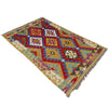 Hand Woven Wool Kelim 2' 7" x 4' 4" ft / 80 x 132 cm - No. Y39399