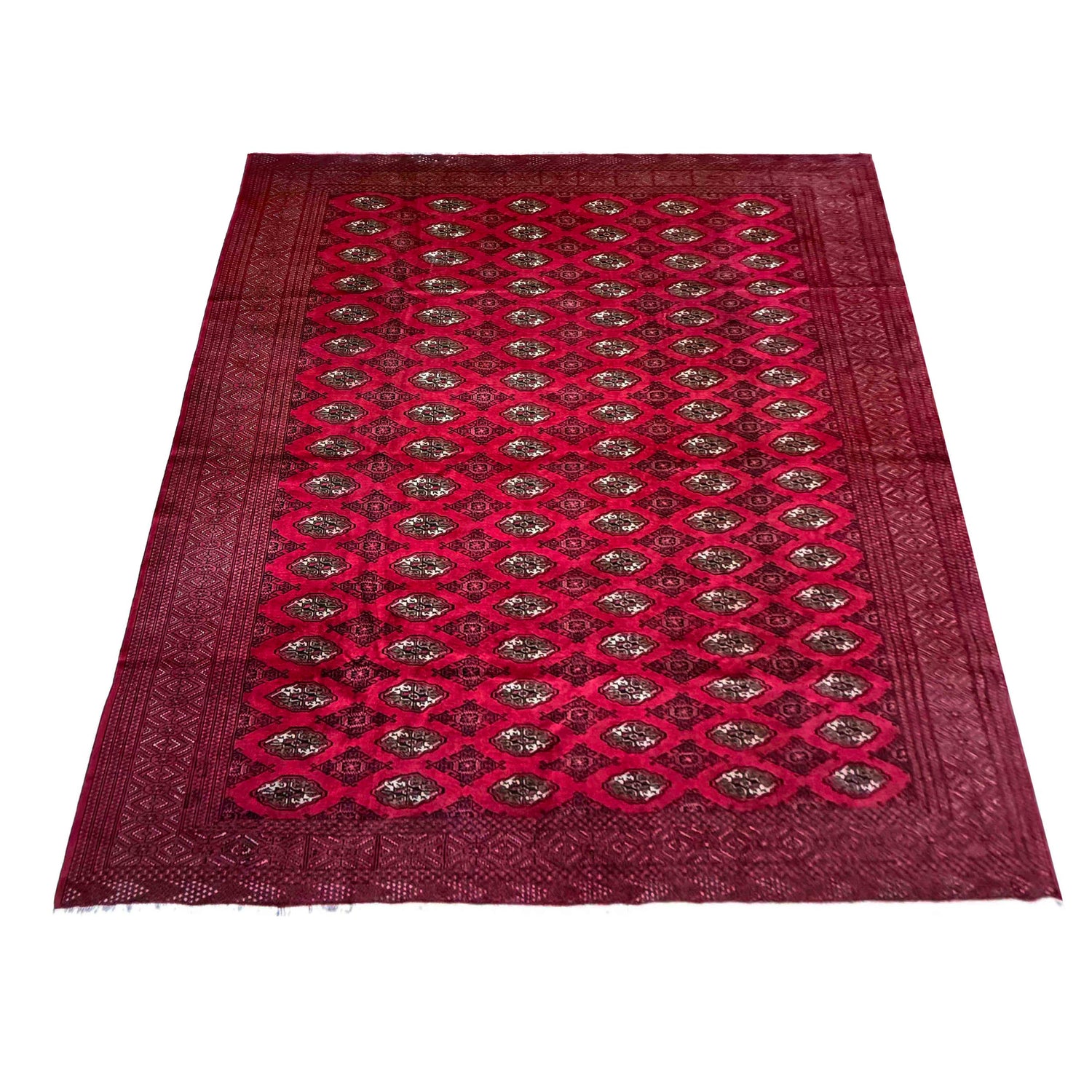 Hand Knotted Bokhara Carpet 10' 0" x 11' 11" ft / 304 x 362 cm - No. Y39436