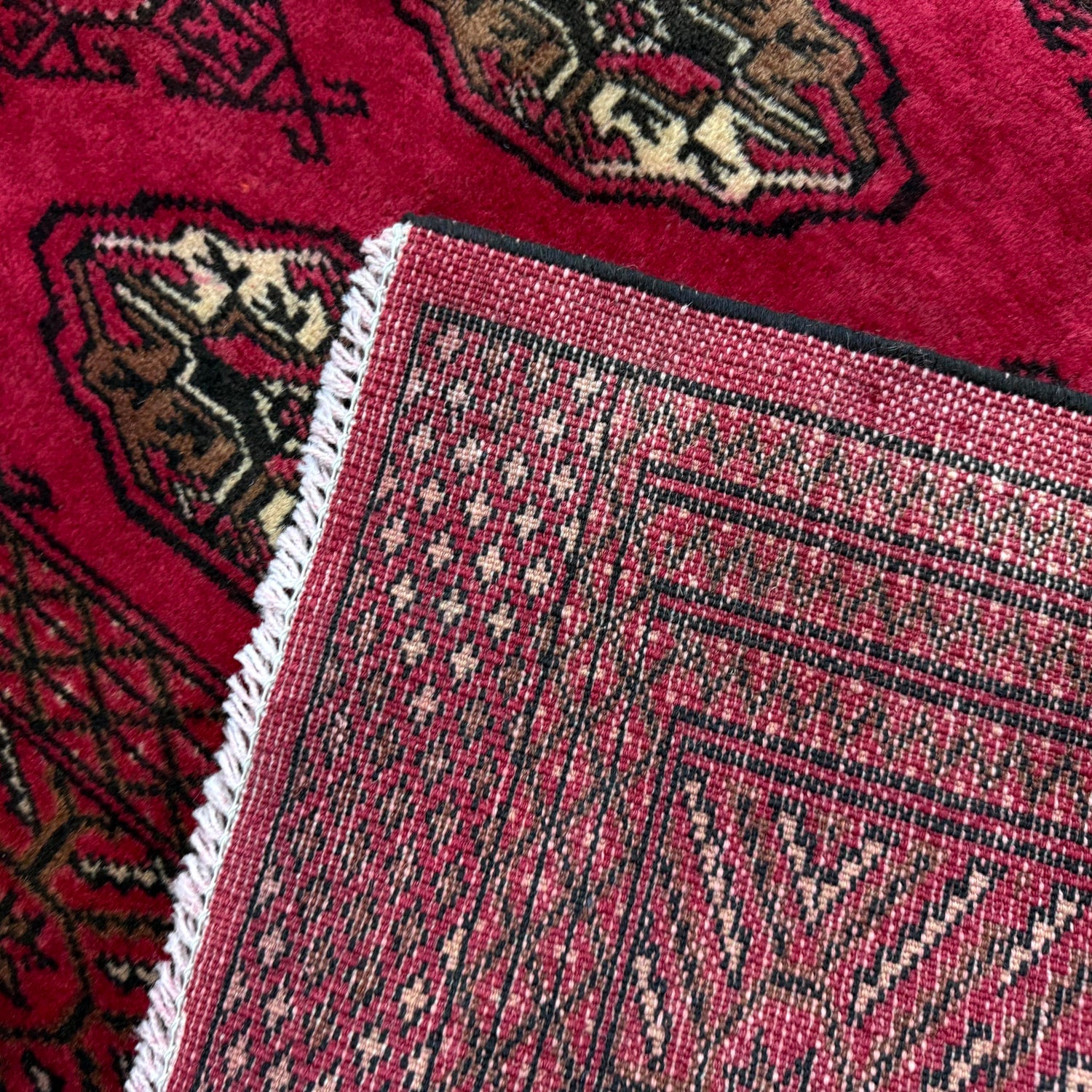 Hand Knotted Bokhara Carpet 10' 0" x 11' 11" ft / 304 x 362 cm - No. Y39436