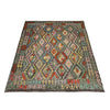 Hand Knotted Afghan Style Kilim 6' 0" x 7' 8" ft / 183 x 233 cm - No. Y39437