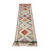 Hand Woven Wool Kelim Runner 2' 7" x 15' 11" ft / 80 x 486 cm - No. Y39440