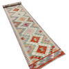 Hand Woven Wool Kelim Runner 2' 7" x 15' 11" ft / 80 x 486 cm - No. Y39440