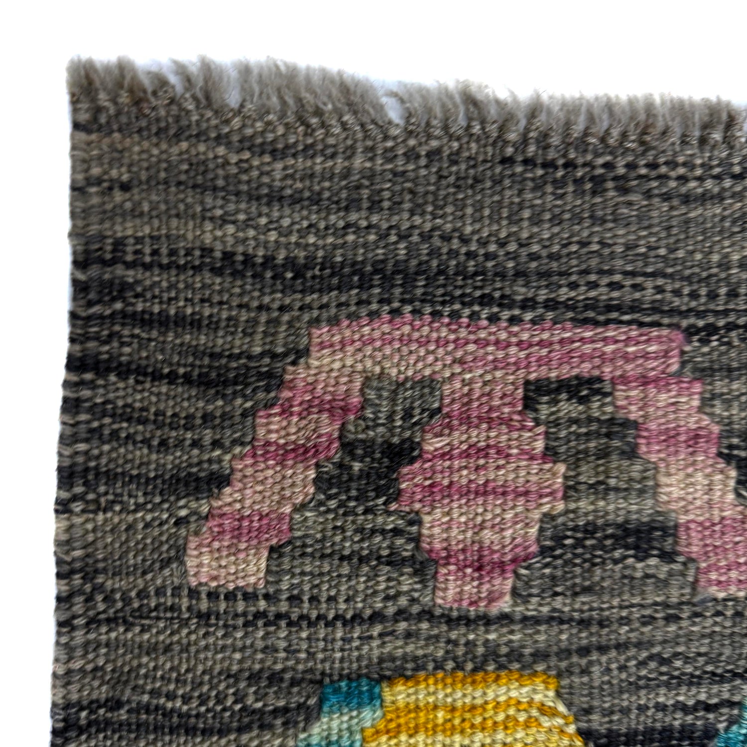 Hand Woven Wool Kelim 5' 9" x 8' 1" ft / 176 x 246 cm - No. Y39443