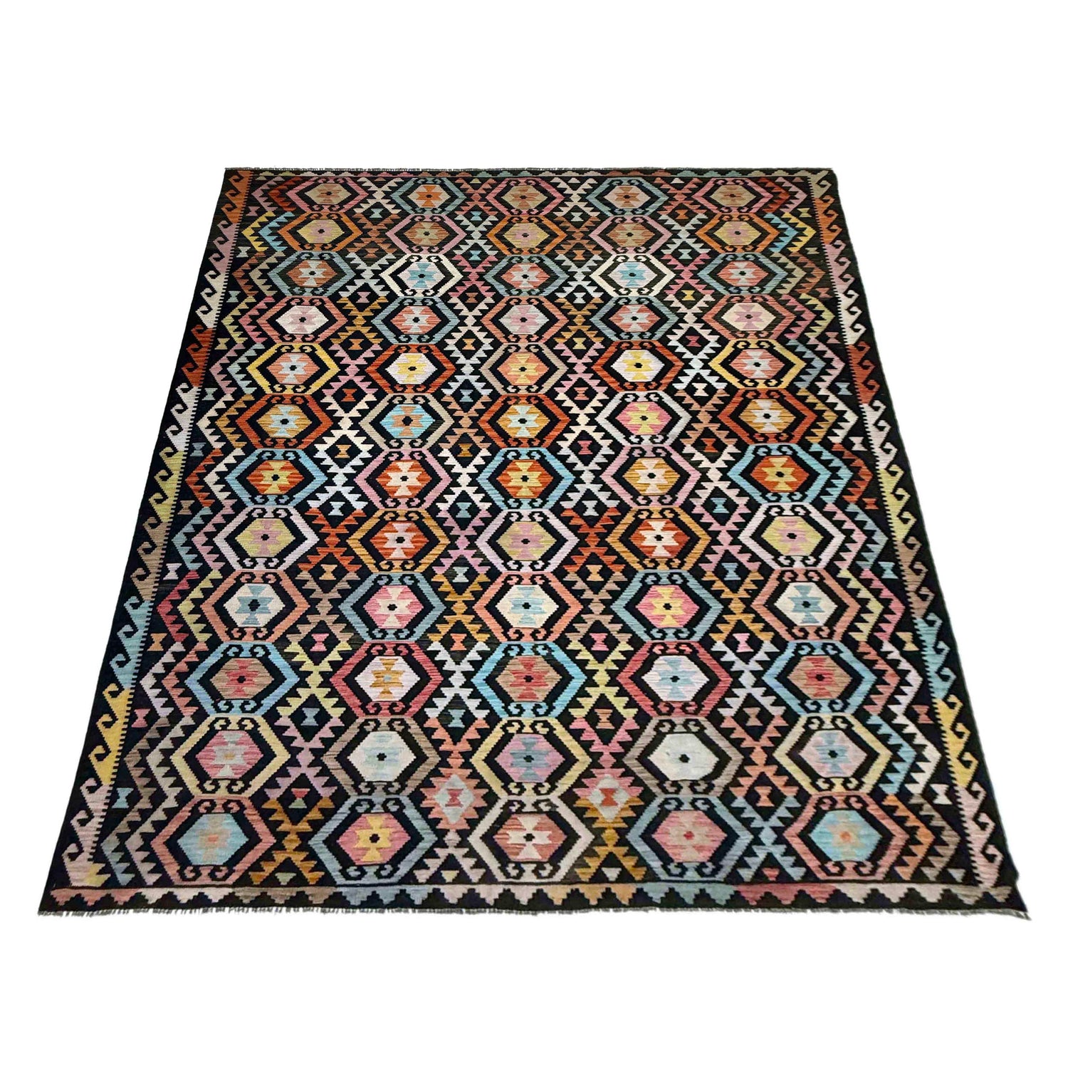 Large Size Chobi Kilim 8' 2" x 11' 6" ft / 250 x 350 cm - No. Y39445
