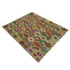 Handmade Turkish Design Wool Kilim 5' 3" x 6' 7" ft / 159 x 201 cm - No. Y39447