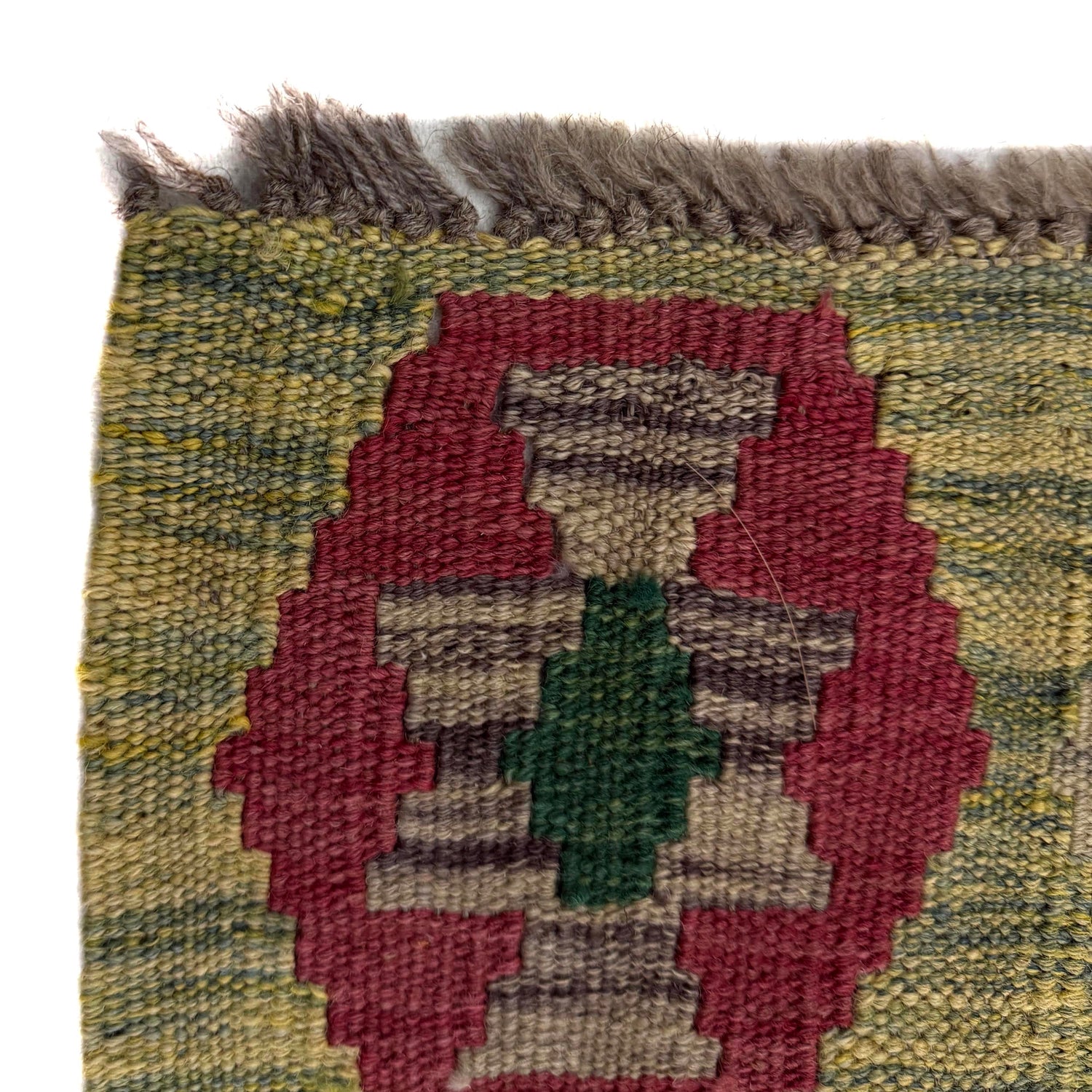 Handmade Turkish Design Wool Kilim 5' 3" x 6' 7" ft / 159 x 201 cm - No. Y39447