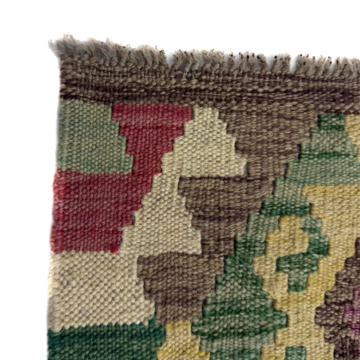 Handmade Turkish Design Wool Kilim 5' 10" x 8' 3" ft / 177 x 252 cm - No. Y39448