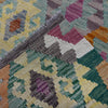 Handmade Turkish Design Wool Kilim 5' 10" x 8' 3" ft / 177 x 252 cm - No. Y39448