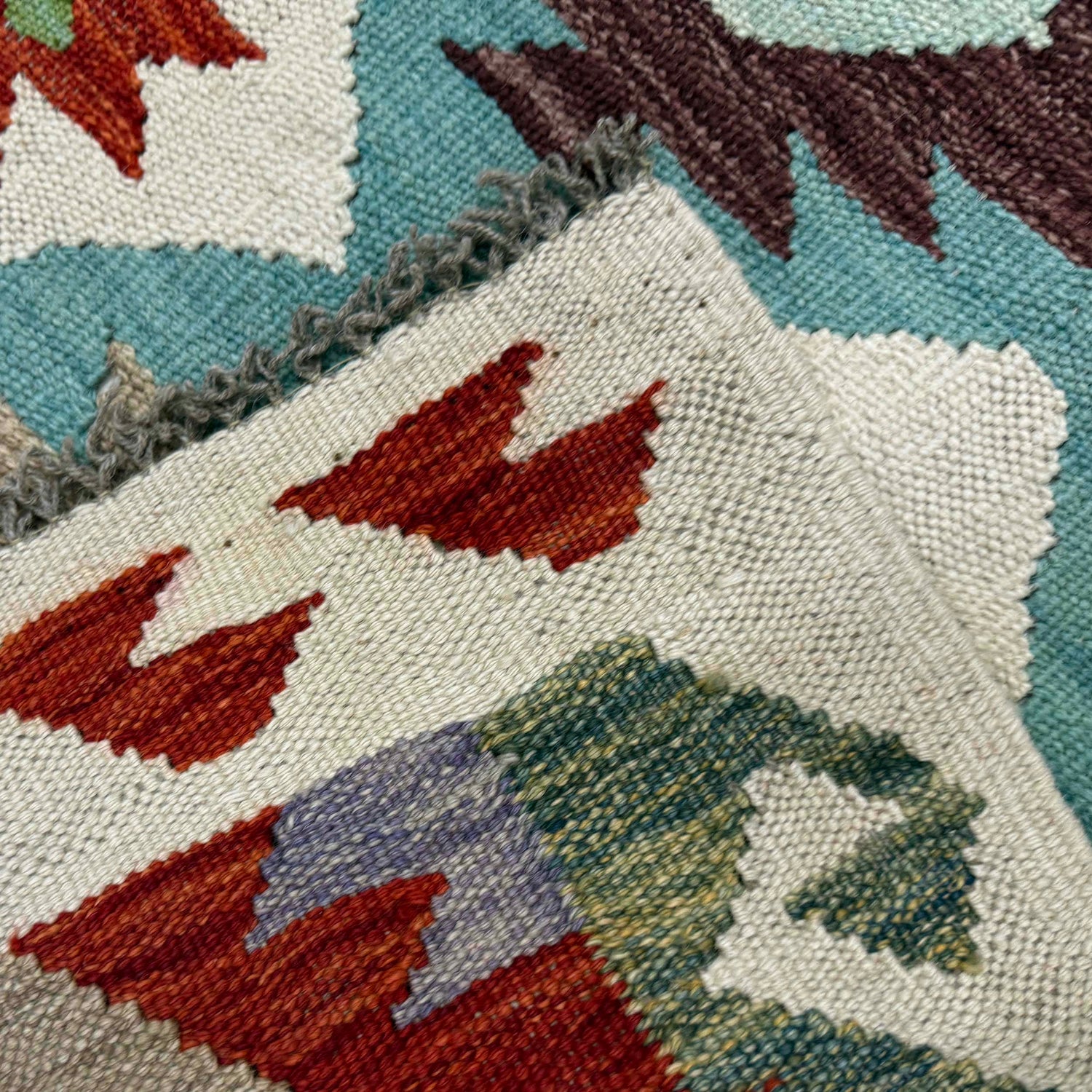 Handmade Vegetable Kelim Runner 2' 7" x 13' 0" ft / 79 x 397 cm - No. Y39449