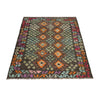 Hand Woven Wool Kelim 4' 3" x 5' 10" ft / 130 x 179 cm - No. Y39451