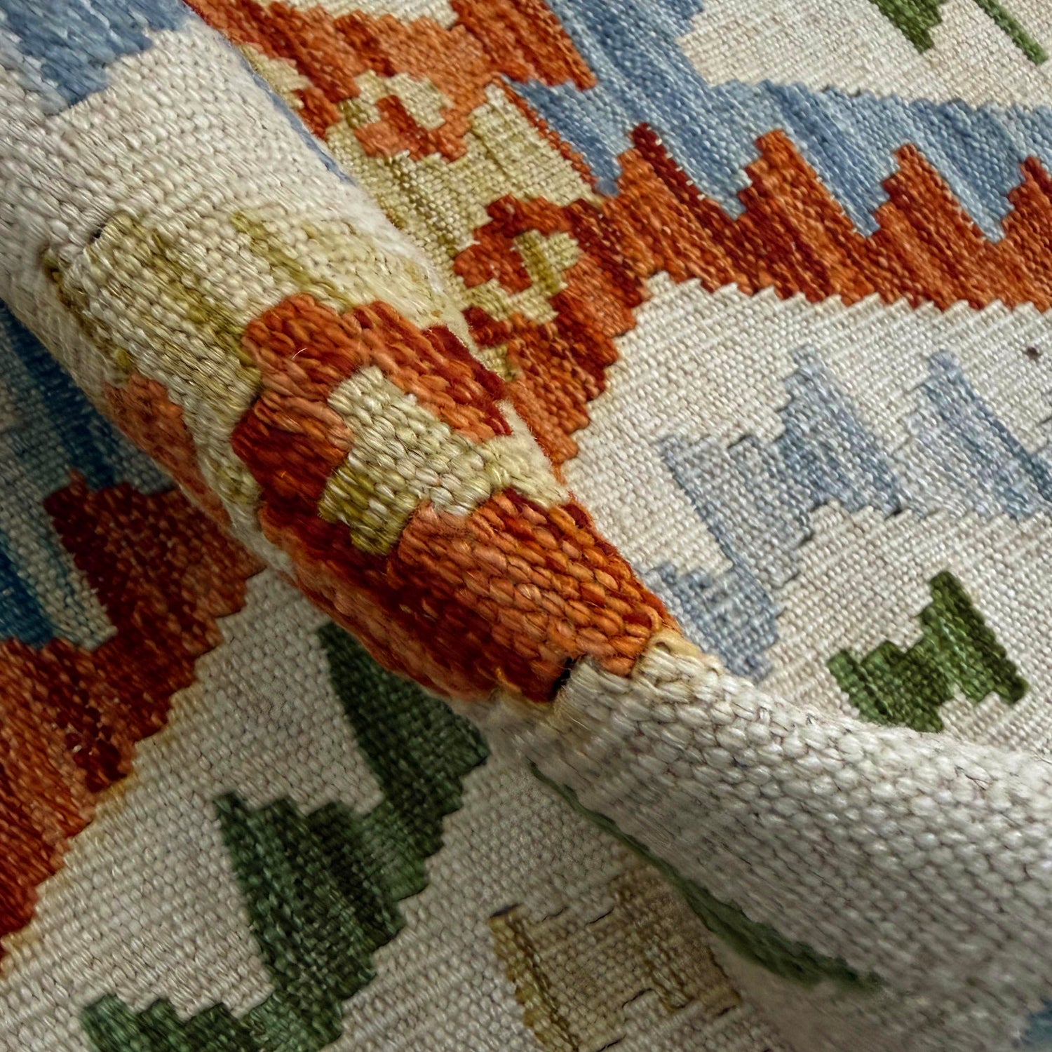 Hand Made Afghan Kilim Runner 2' 6" x 9' 8" ft / 77 x 294 cm - No. Y39453
