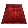 Red Afghan Filpa Area Rug - Handmade Oriental Wool Carpet 6' 8" x 8' 10" ft / 202 x 270 cm - No. Y39455