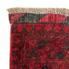 Red Afghan Filpa Area Rug - Handmade Oriental Wool Carpet 6' 8" x 8' 10" ft / 202 x 270 cm - No. Y39455