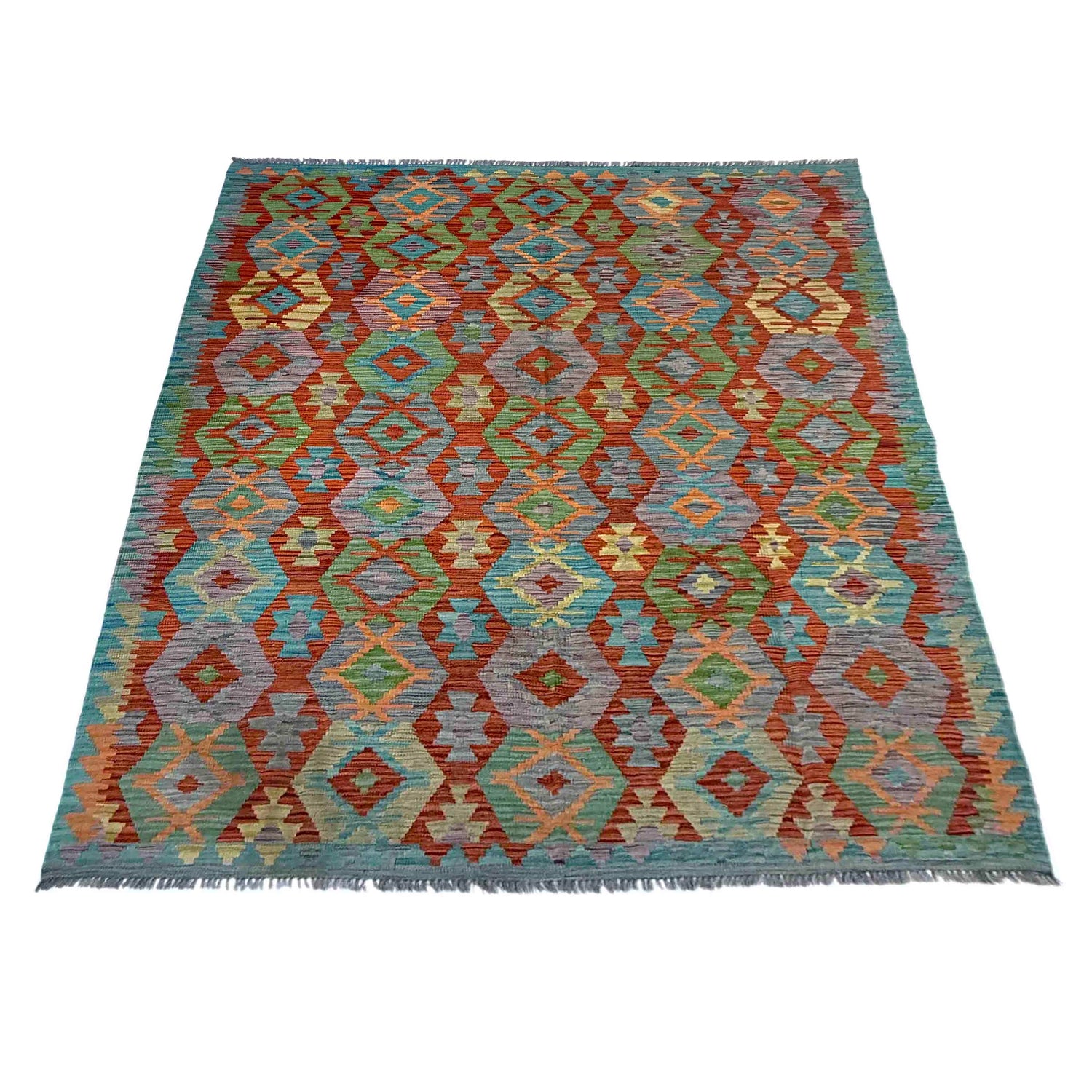 Medium Size Chobi Kilim 5' 11" x 8' 0" ft / 181 x 243 cm - No. Y39459